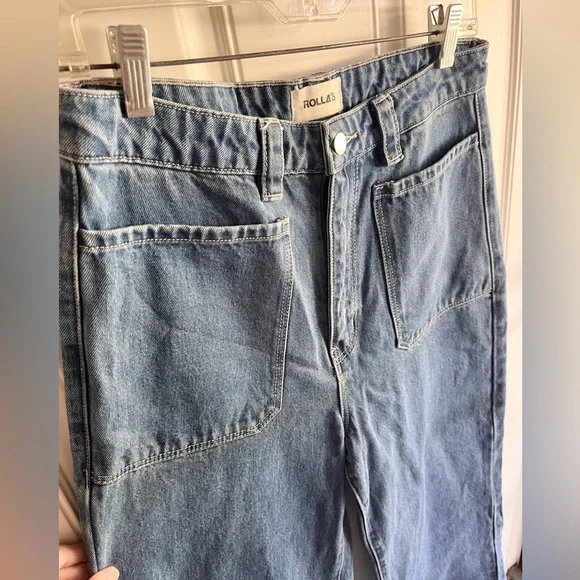 COPY - ROLLA’S High Rise Wide Leg Sailor Jeans size 30 Aussie 12 - Picture 3 of 8